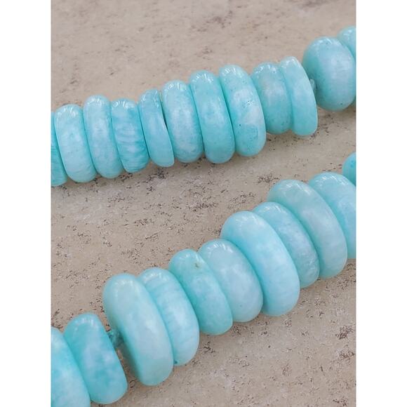 Simon Sebbag Designs Amazonite Beaded Pendant Necklace 925 Sterling Silver – 18" - Picture 7 of 9